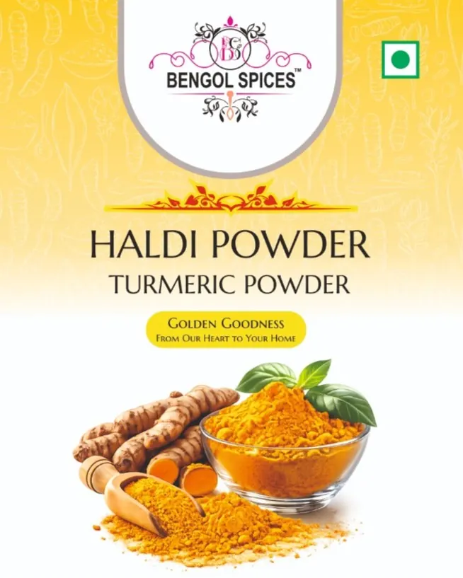 Bengol Spices Turmeric Powder (Haldi) pack